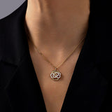 Real Moissanite Necklace Real 925 Sterling Silver Flower Pendant for Women Man Top Quality Wedding Bridal Fine Jewelry