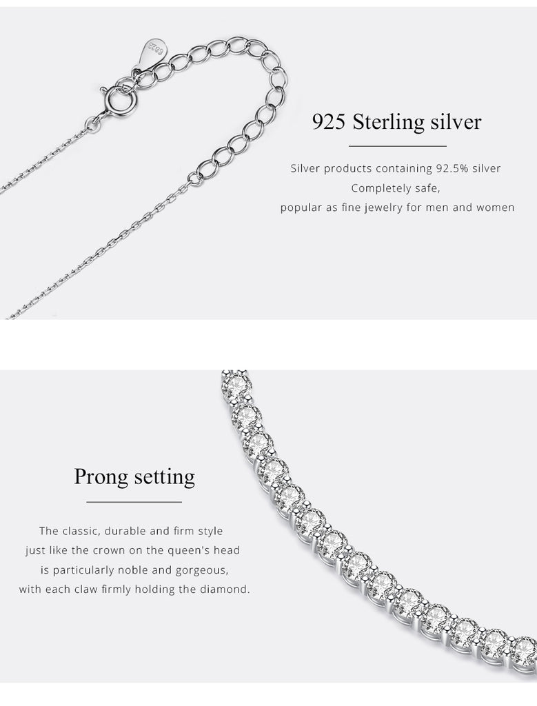 0.9Ct Moissanite Choker Necklace 925 Sterling Silver Women Brilliant Lab Diamond Smile Bar Pendant Wedding Party Jewelry