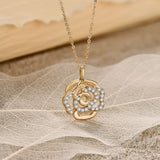 Real Moissanite Necklace Real 925 Sterling Silver Flower Pendant for Women Man Top Quality Wedding Bridal Fine Jewelry
