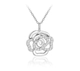 Real Moissanite Necklace Real 925 Sterling Silver Flower Pendant for Women Man Top Quality Wedding Bridal Fine Jewelry