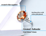 925 Sterling Silver Design Fine Jewelry Created Zultanite Color Change Stone Ring for Women