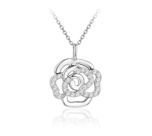 Real Moissanite Necklace Real 925 Sterling Silver Flower Pendant for Women Man Top Quality Wedding Bridal Fine Jewelry