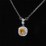 Yellow Cubic Zirconia Necklace