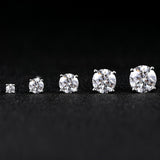 Moissanite Diamond Stud Earrings Sizes