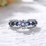 Luxury Round CZ Novel Ring