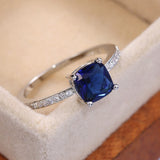 Sapphire Minimalist Zirconia Ring