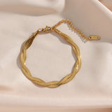 Herringbone Gold Bracelet