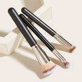 3PCS Black Wood Makeup Brushes Set Magic 