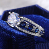 Luxury Round CZ Novel Ring - 4