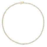 HipHop Cubic Zircon Tennis Chain Gold