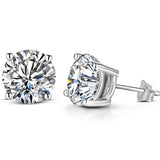 Moissanite Diamond Stud Earrings