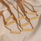 18K Gold Plated Personalized Necklace