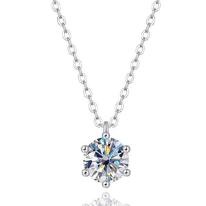 S925 Serenity 1 Carat Real Moissanite Necklace