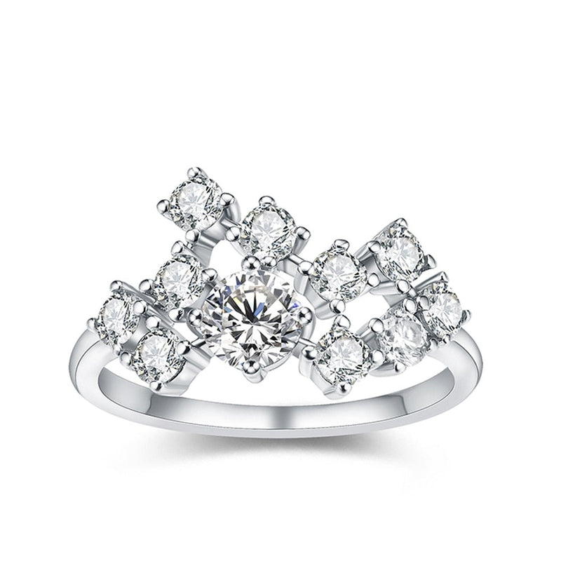 18K Real 1.5ct Excellent Round Engagement Ring